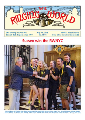 Ringing World cover Sussex Win RWYNC (13 Jul 2018)